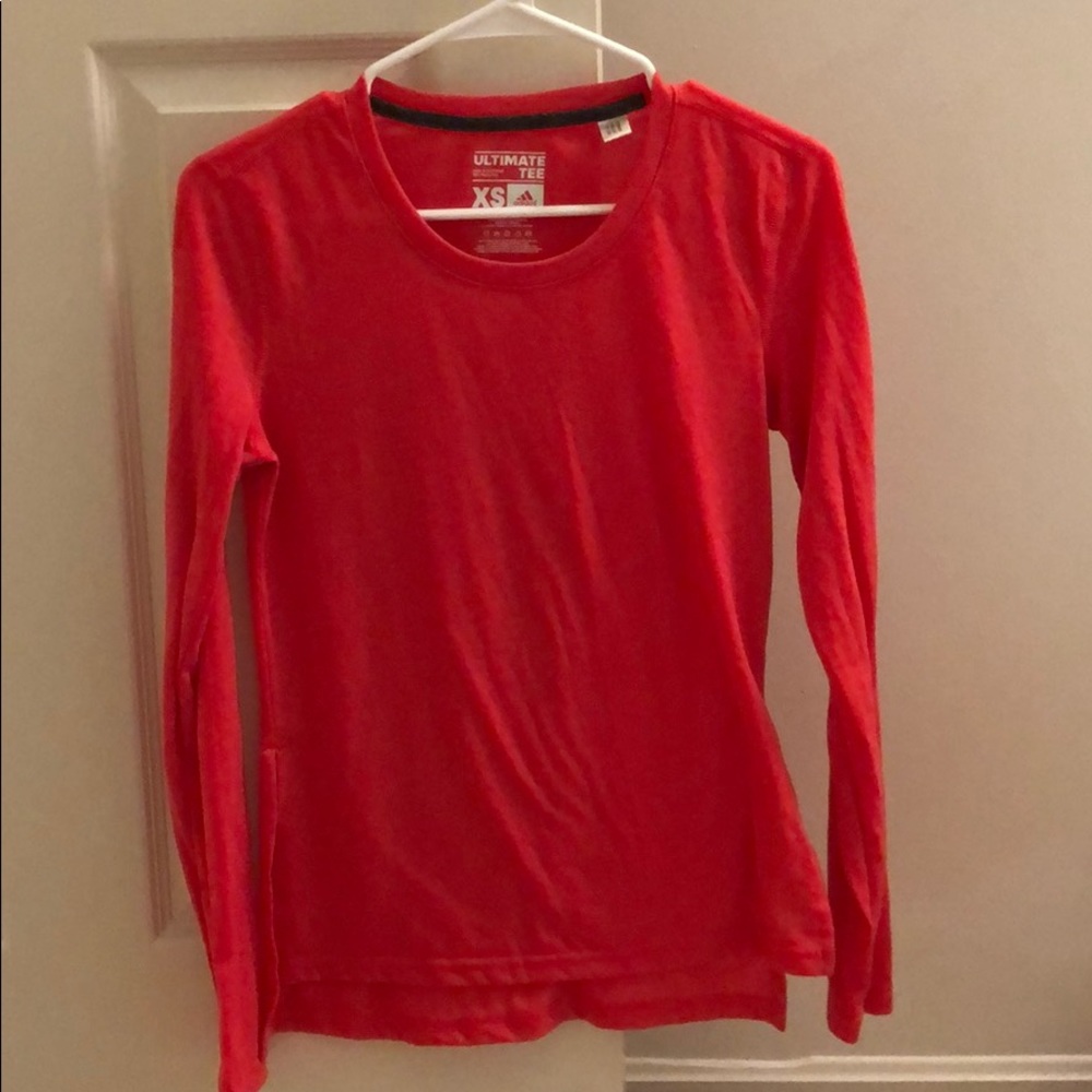 Long sleeve adidas workout top